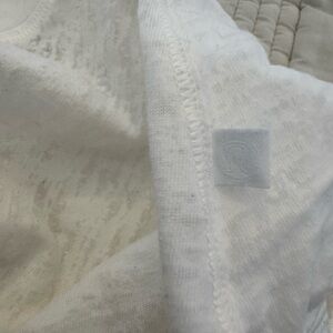 Lululemon Athletica White Cotton Blend Top